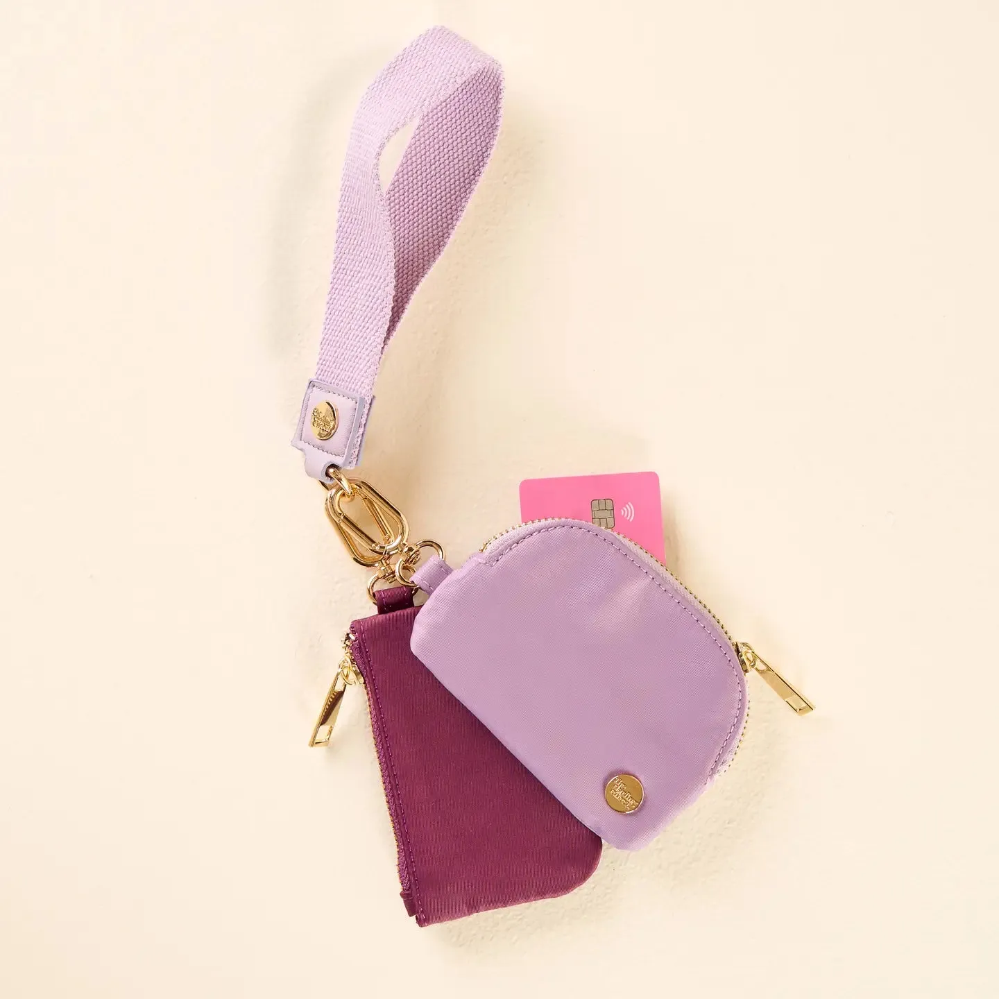 The Darling Effect - Dynamic Duo Pouch Wristlet, Lilac
