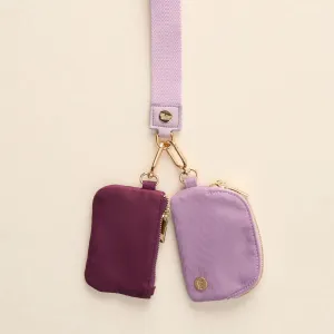 The Darling Effect - Dynamic Duo Pouch Wristlet, Lilac