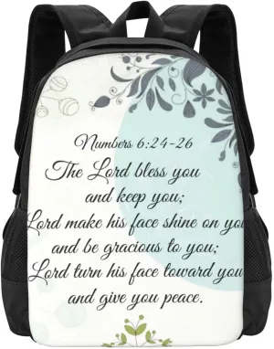 The Lord Bless You, Numbers 6 24 Bible Verse Classic Round Lightweight Packable Backpack Travel Casual Hiking Daypack Foldable Backpack For Men Women