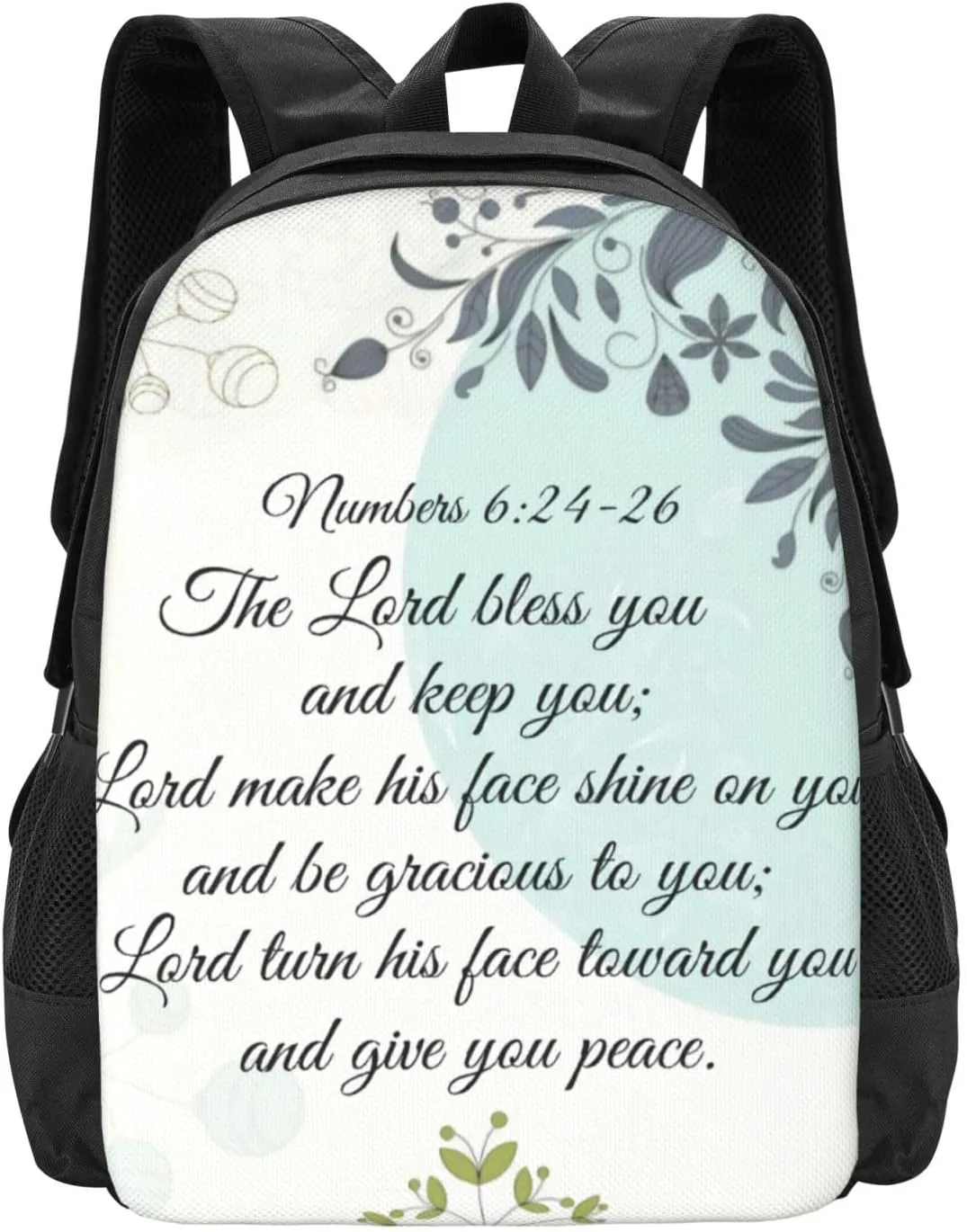 The Lord Bless You, Numbers 6 24 Bible Verse Classic Round Lightweight Packable Backpack Travel Casual Hiking Daypack Foldable Backpack For Men Women