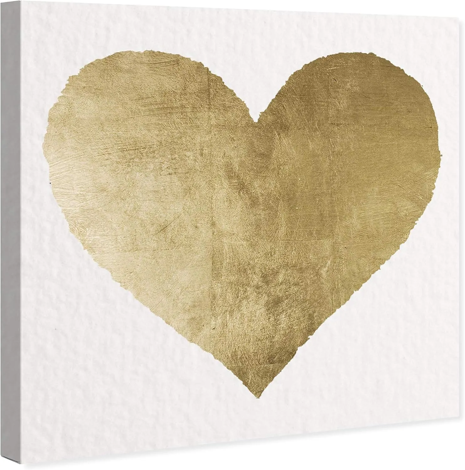 The Oliver Gal Artist Co. Fashion and Glam Wall Art Canvas Prints 'Forever and Ever' Home Décor, 16 in x 16 in, White, Gold