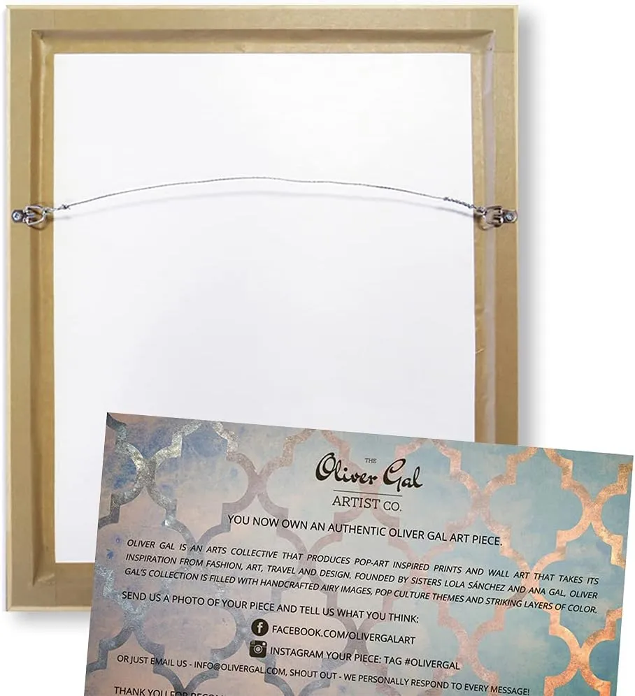 The Oliver Gal Artist Co. Fashion Framed Wall Art Canvas Prints 'Infinite Glam Gold' Perfumes Home Décor, 20" x 30", Gray, Black