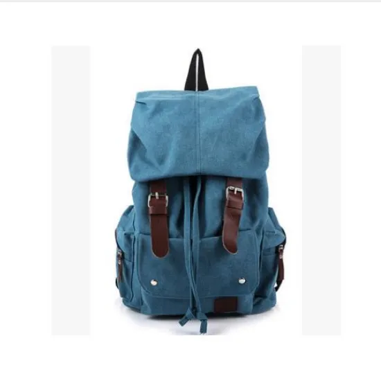Thick washed canvas backpack large