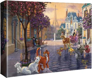 Thomas Kinkade Studios Disney The Aristocats 8" x 10" Gallery Wrapped Canvas