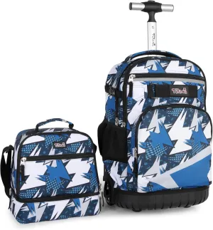 Tilami Rolling Backpack Set,Arts Blue