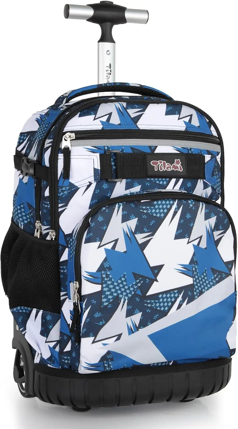 Tilami Rolling Backpack,Arts Blue