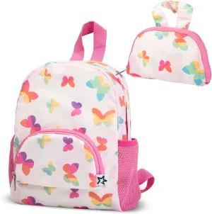 Tiny Twinkle Toddler Backpack – lightweight, waterproof, folds up into pouch. Great for travel, daycare, beach, swim school