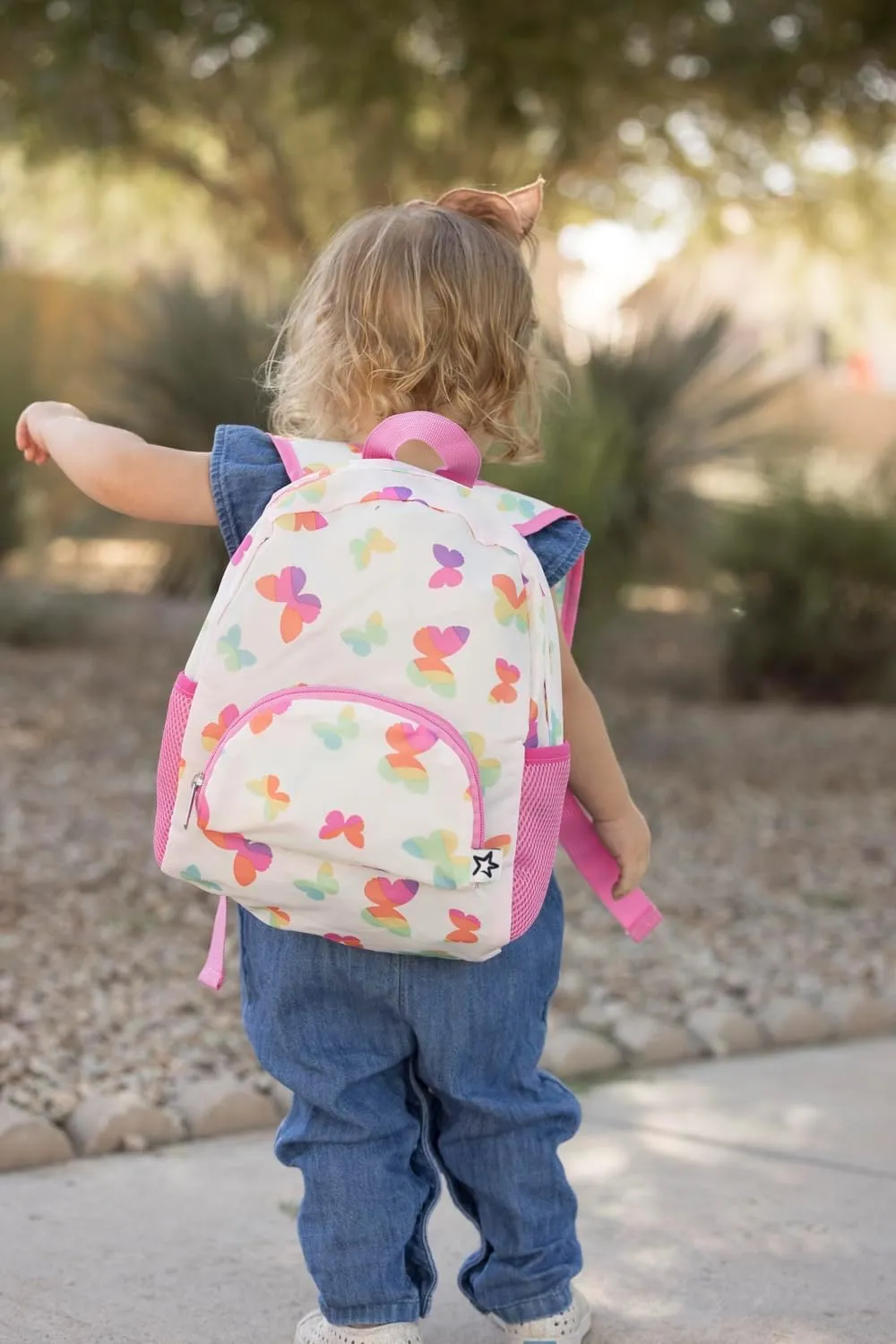 Tiny Twinkle Toddler Backpack – lightweight, waterproof, folds up into pouch. Great for travel, daycare, beach, swim school