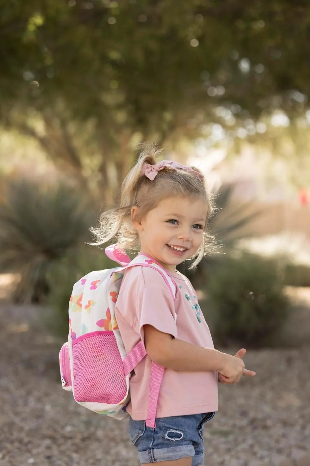 Tiny Twinkle Toddler Backpack – lightweight, waterproof, folds up into pouch. Great for travel, daycare, beach, swim school