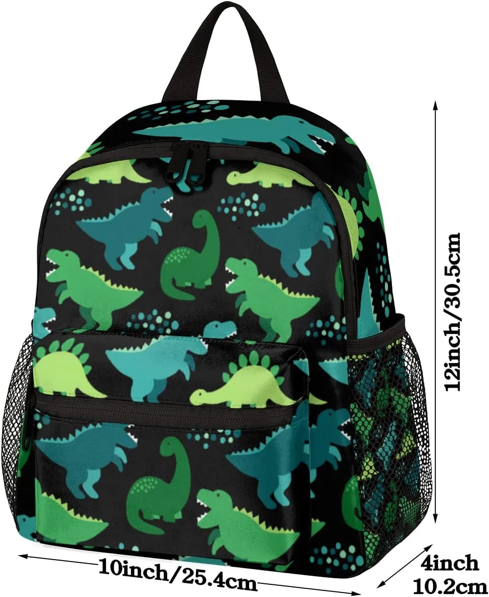 Toddler Backpack Cute Dinosaurs Kids Backpack for Boys and Girls Animal Palm Tree Childish Preschool Bag Kindergarten Schoolbag With Chest Strap