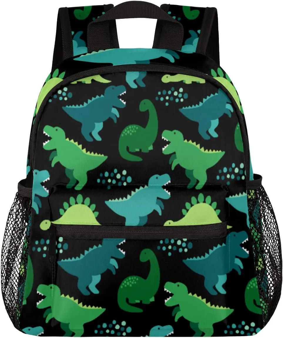 Toddler Backpack Cute Dinosaurs Kids Backpack for Boys and Girls Animal Palm Tree Childish Preschool Bag Kindergarten Schoolbag With Chest Strap