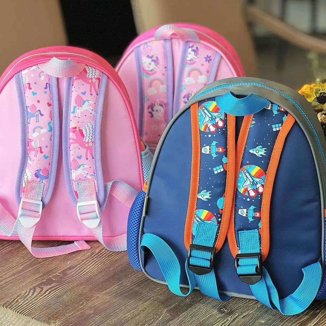 Toddler Backpack with Pouches - Fun Dinosaur Design