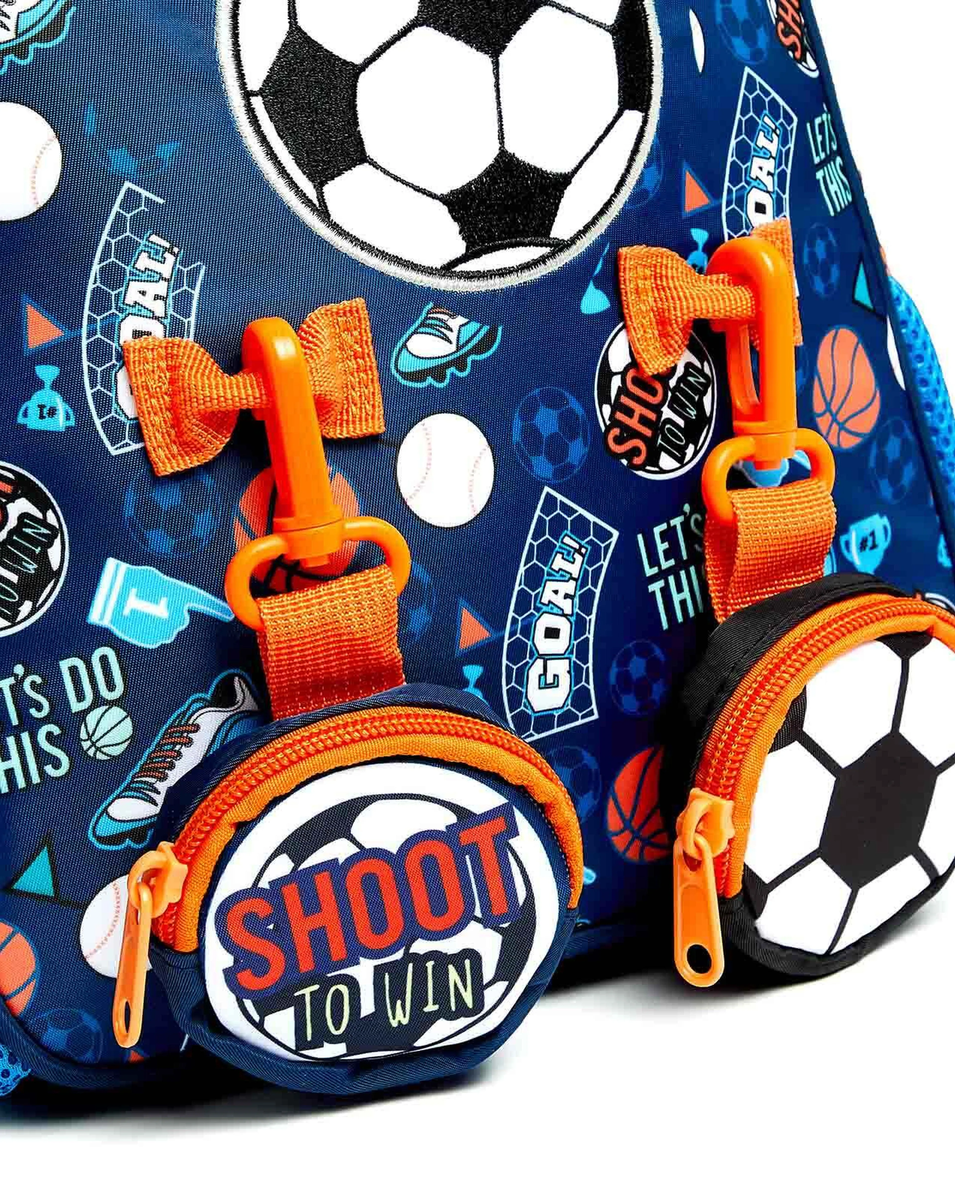 Toddler Backpack with Pouches - Fun Dinosaur Design