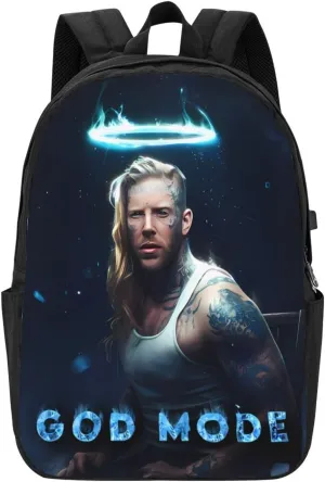 Tom Music Macdonald Backpack Laptop Bag Durable Large Capacity Fashion backpack Travel Bag With USB Charging Port 17in