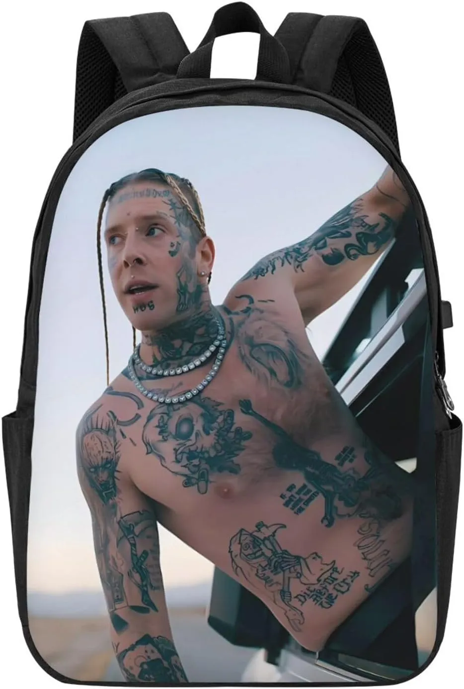 Tom Music Macdonald Backpack Laptop Bag Durable Large Capacity Fashion backpack Travel Bag With USB Charging Port 17in