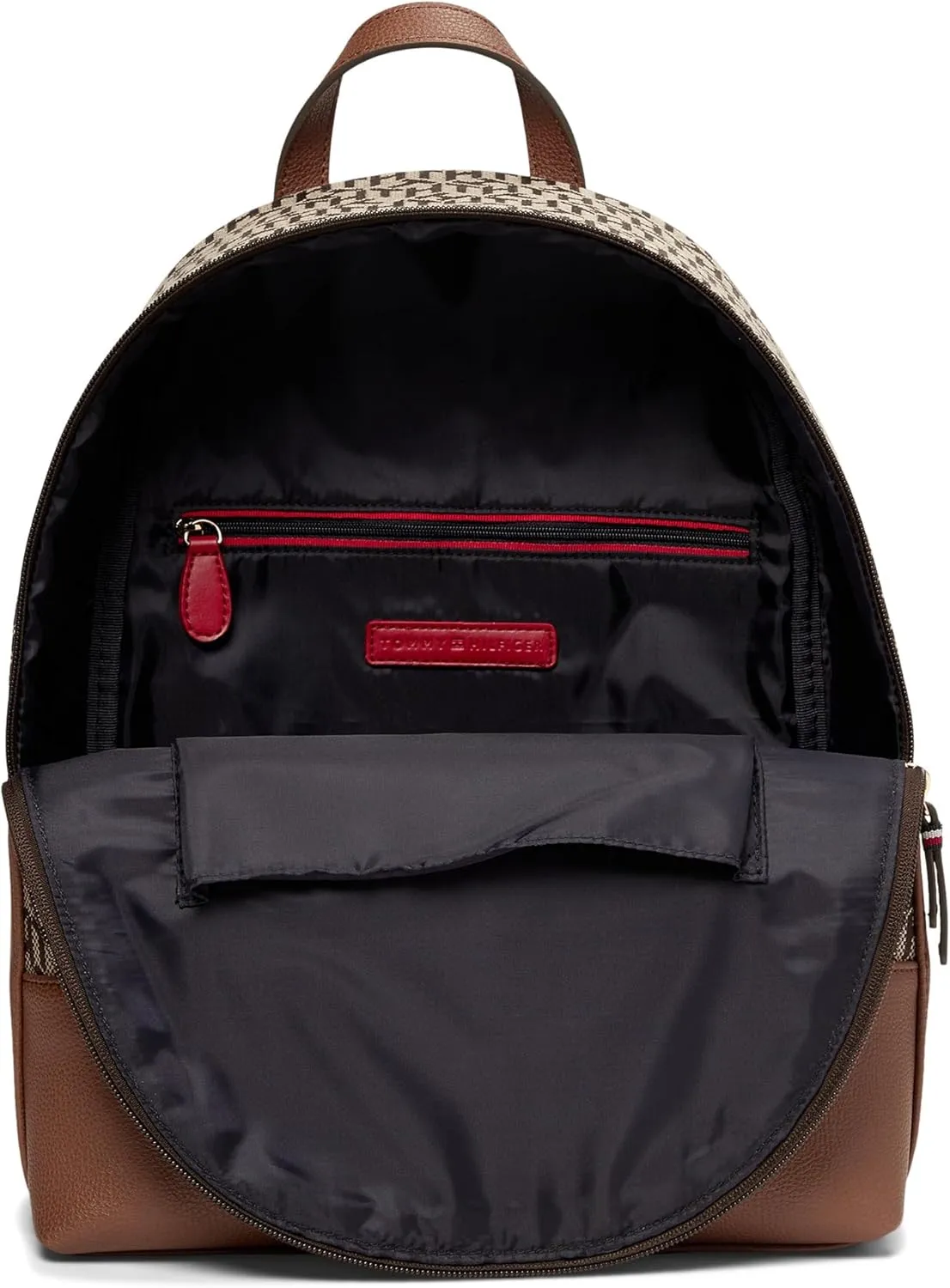 Tommy Hilfiger Melissa II Med Dome Backpack Tan/Dk Chocolate One Size