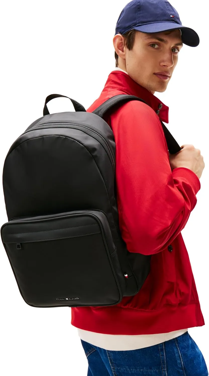 Tommy Hilfiger Mens Repreve Backpack, Black