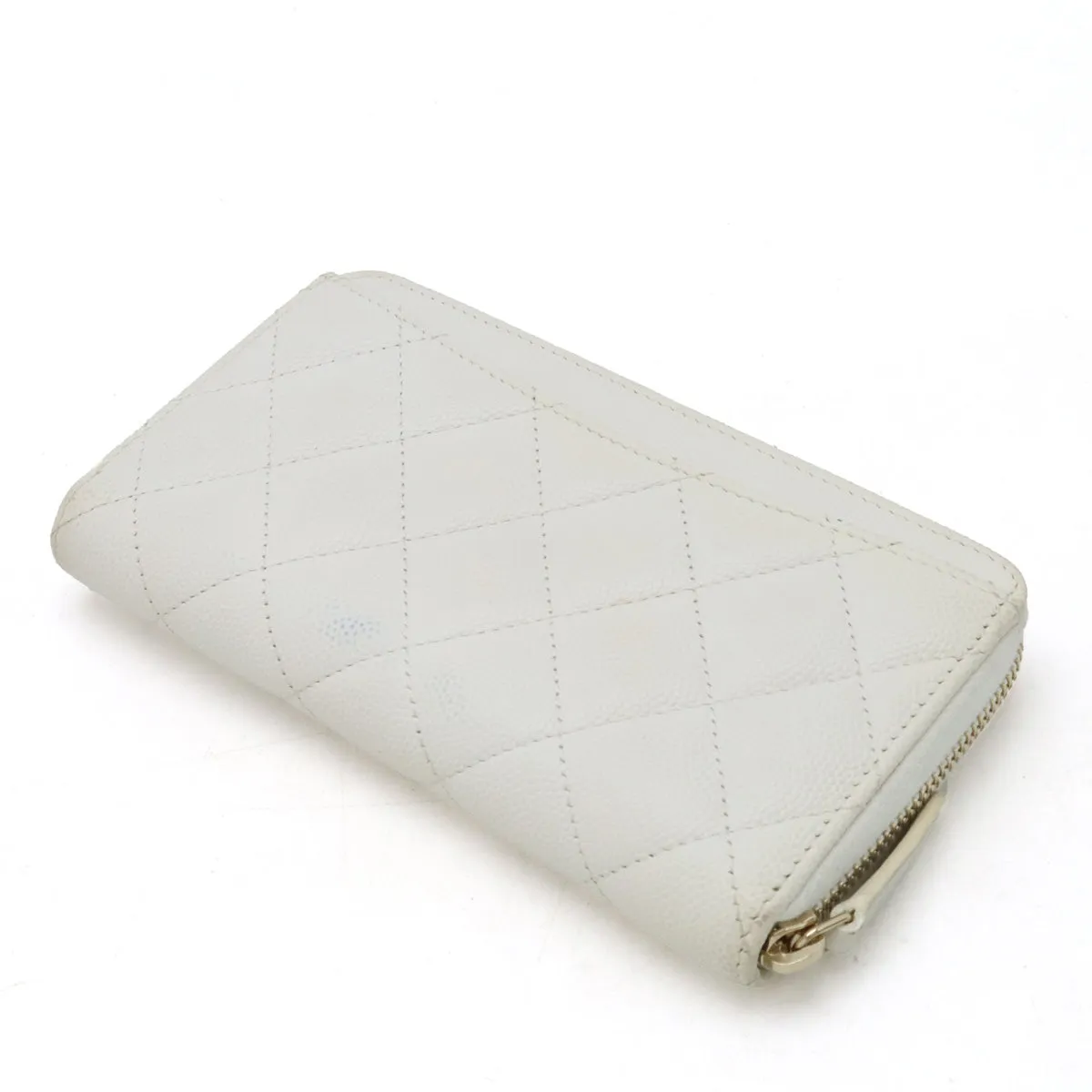 Top Quality Chanel Caviar Matelasse Small Zip Wallet