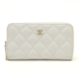 Top Quality Chanel Caviar Matelasse Small Zip Wallet