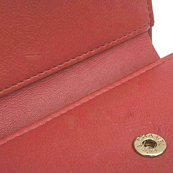 Top Quality Chanel Compact Trifold Wallet Rose Pink