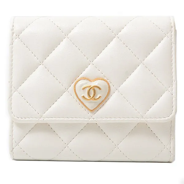 Top Quality Chanel Leather Matelasse Small Flap Wallet