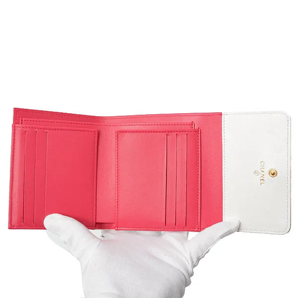 Top Quality Chanel Leather Matelasse Small Flap Wallet
