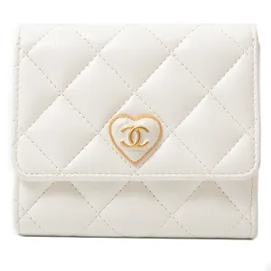 Top Quality Chanel Leather Matelasse Small Flap Wallet