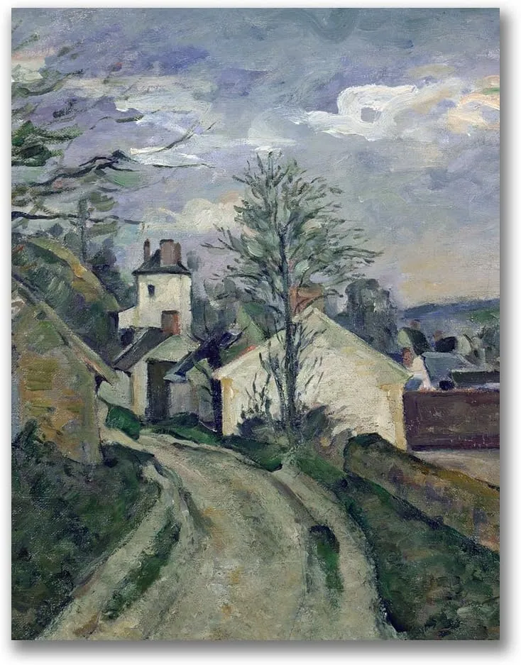 Trademark Art The House of Doctor Gachet Canvas Art by Paul Cezanne, 18 by 24-Inch