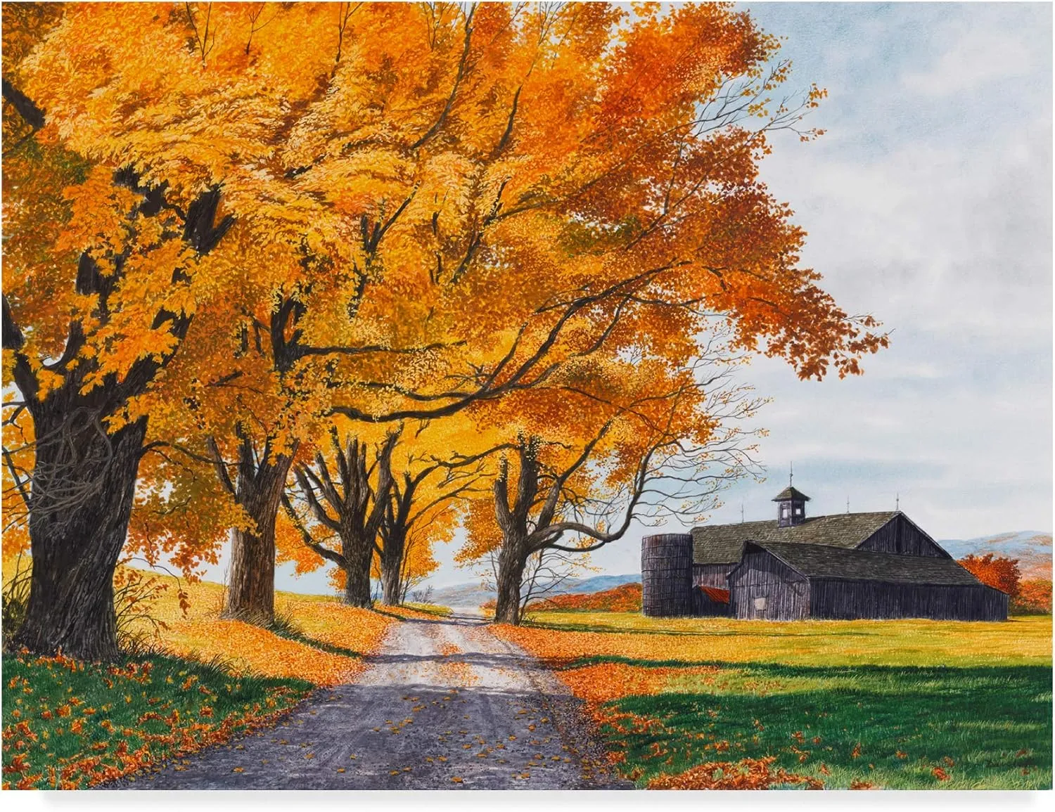 Trademark Fine Art, 18x24-Inch Golden Maples by Michael Davidoff