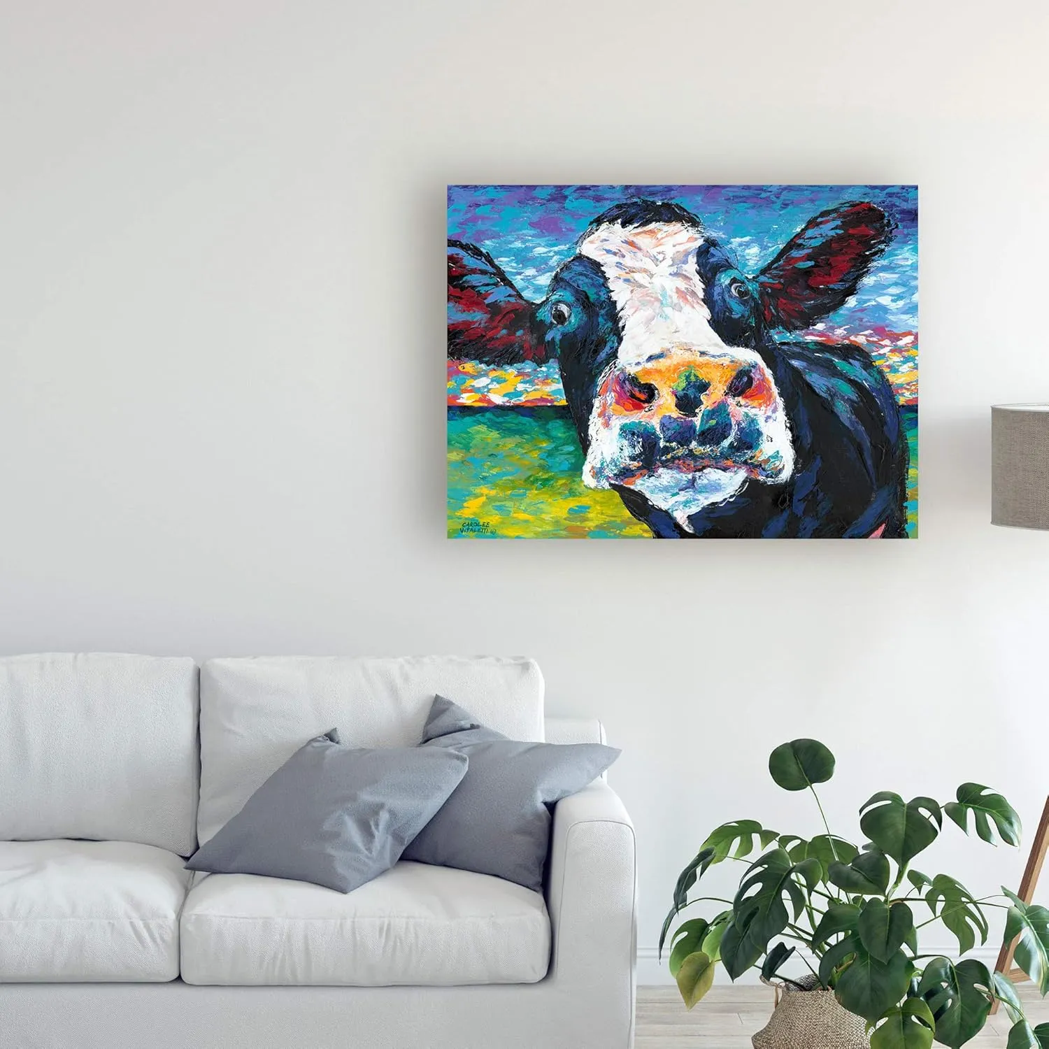 Trademark Fine Art, 35x47 Curious Cow II by Carolee Vitaletti