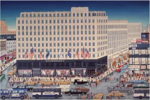 Trademark Fine Art 'Bloomingdales Dept Store' Canvas Art by Kathy Jakobsen 12x19