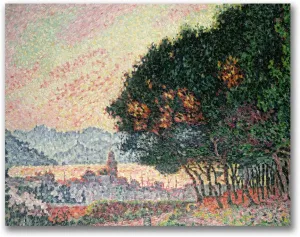 Trademark Fine Art Forest Near St. Tropez Canvas Art by Paul Signac, 18 by 24-Inch