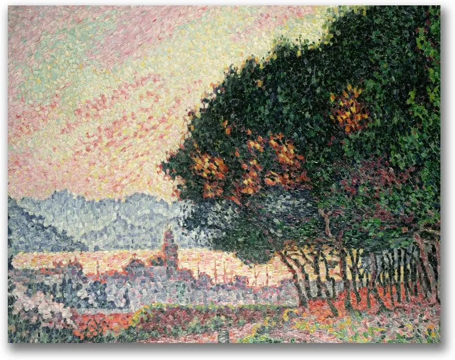 Trademark Fine Art Forest Near St. Tropez Canvas Art by Paul Signac, 18 by 24-Inch