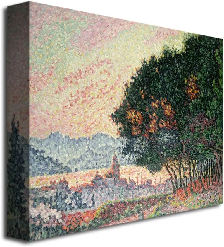 Trademark Fine Art Forest Near St. Tropez Canvas Art by Paul Signac, 18 by 24-Inch