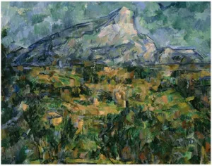 Trademark Fine Art Paul Cezanne Mont Sainte-Victoire Canvas Art, 35-Inch by 47-Inch