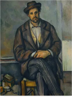 Trademark Fine Art Seated Peasant by Paul Cezanne, 35x47-Inch, Multicolor