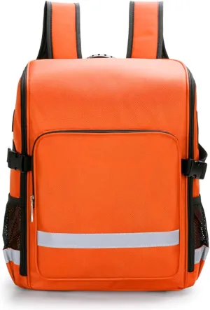 Trauma Backpack Empty,Emergency Medical Backpack,EMS EMT First Responder Bag,Trauma Bag for Camping,Hiking,Outdoor Travel (Orange)