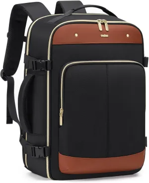 Travel Backpack for Women Men: 40L Large Carry on Backpack 17 Inch Laptop Backpack Flight Approved Business Work Bag Water Resistant Luggage Daypack Weekender Bag for College Hiking Overnight