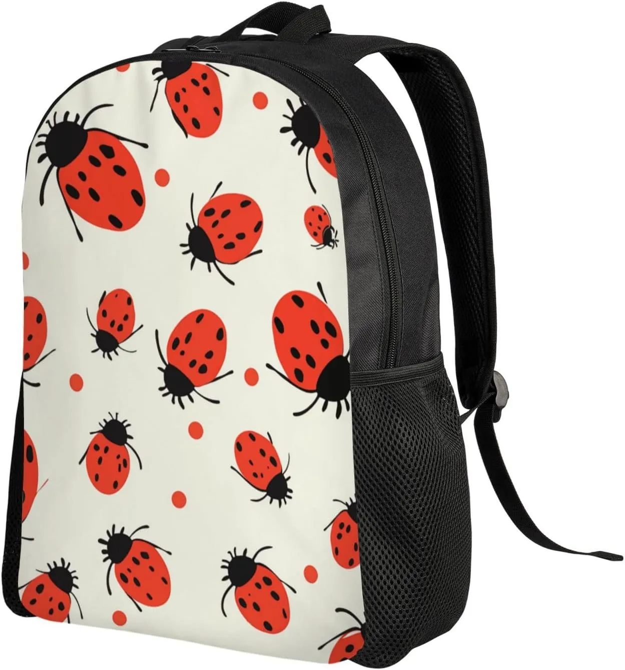 Travel Backpack for Women Men Lightweight 17 inch Laptop Bag Ladybugs Pattern Infinite Speckled Backpack Casual Daypack
