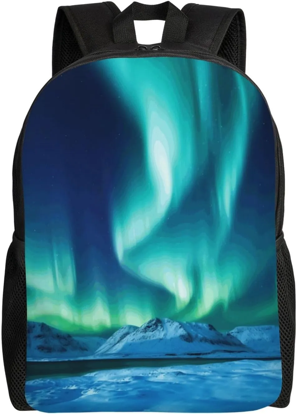 Travel Backpack for Women Men Lightweight 17 inch Laptop Bag Northern Lights Backpack Casual Daypack