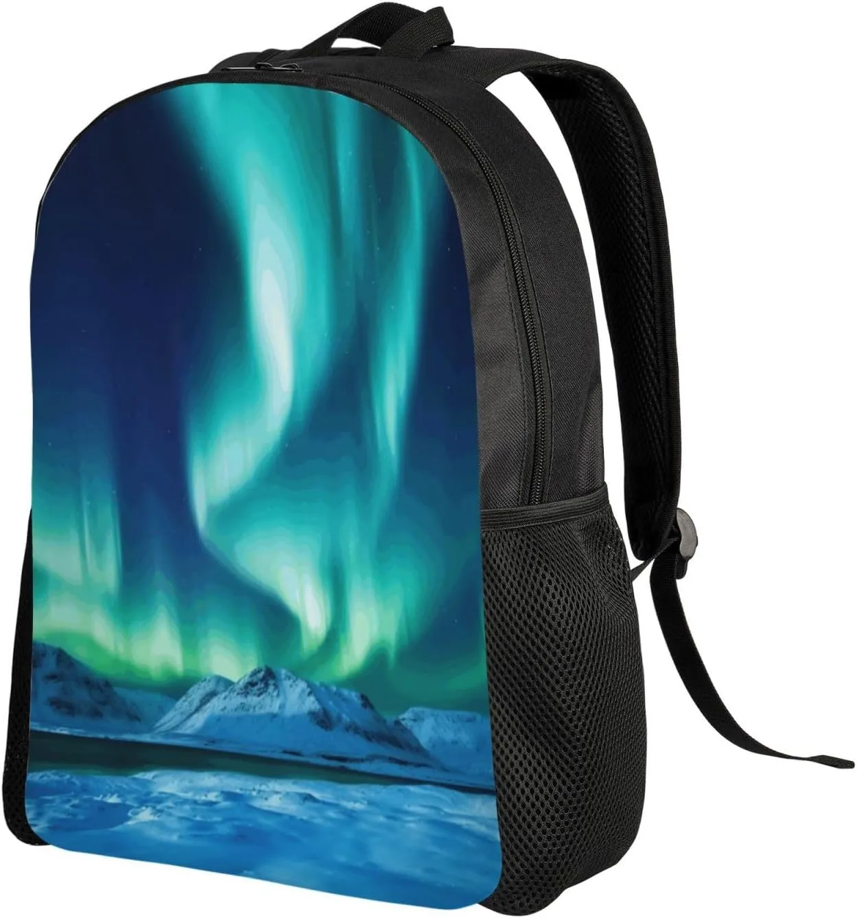 Travel Backpack for Women Men Lightweight 17 inch Laptop Bag Northern Lights Backpack Casual Daypack