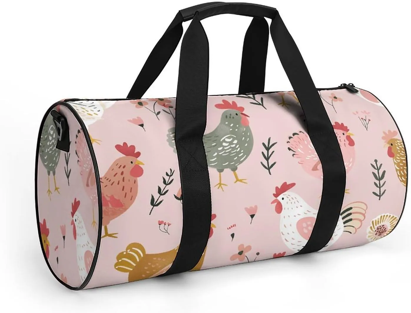 Travel Duffel Bag for Men And Women,Country Style Chicken Waterproof Sports Fitness Bag Portable Travel Duffel Bag