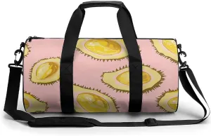 Travel Duffel Bag for Men And Women,Durian Cartoon Pattern Waterproof Sports Fitness Bag Portable Travel Duffel Bag