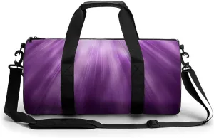 Travel Duffel Bag for Men And Women,Purple with Light Waterproof Sports Fitness Bag Portable Travel Duffel Bag
