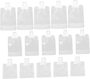 Travel Emulsion Container Portable Lotion Squeeze Bag 24 Pcs Reusable Pouches Refillable Squeeze Bag Shampoo Dispenser