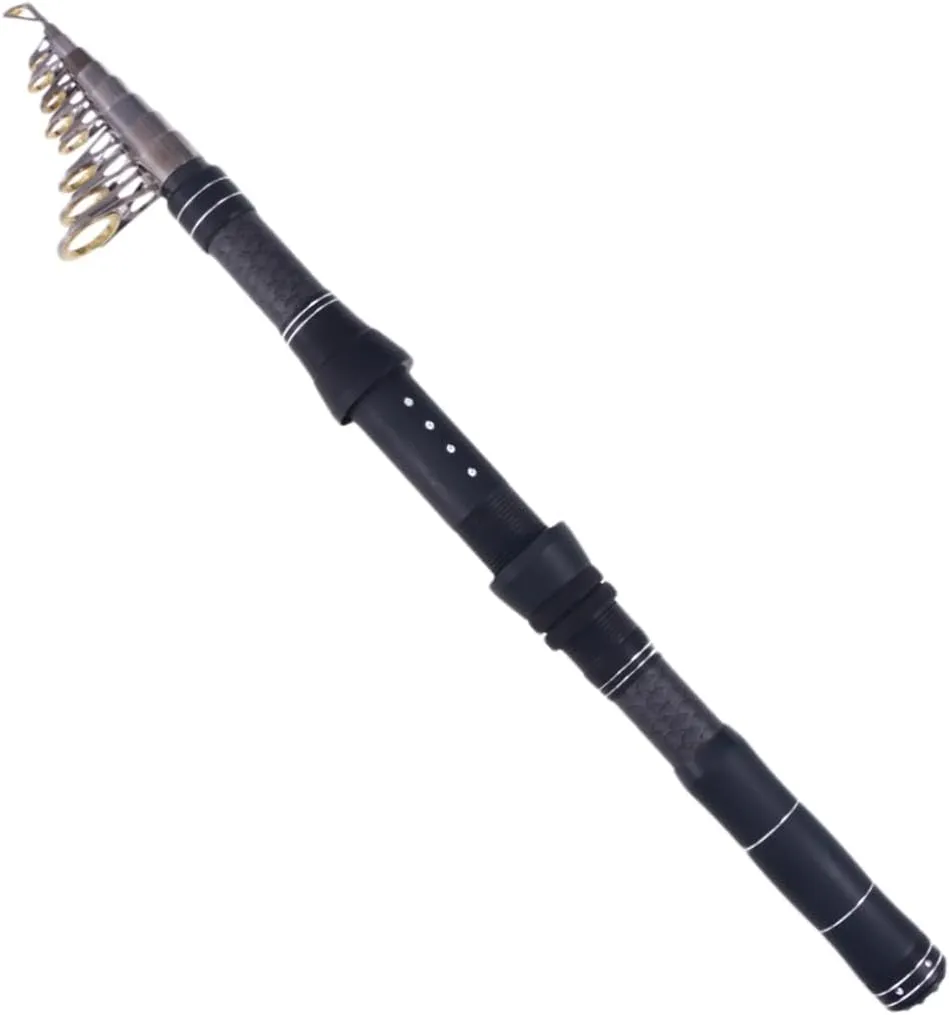 Travel-Friendly 3.0m Carbon Fiber Telescopic Rod Saltwater Spinning Metal Guides for Braided/