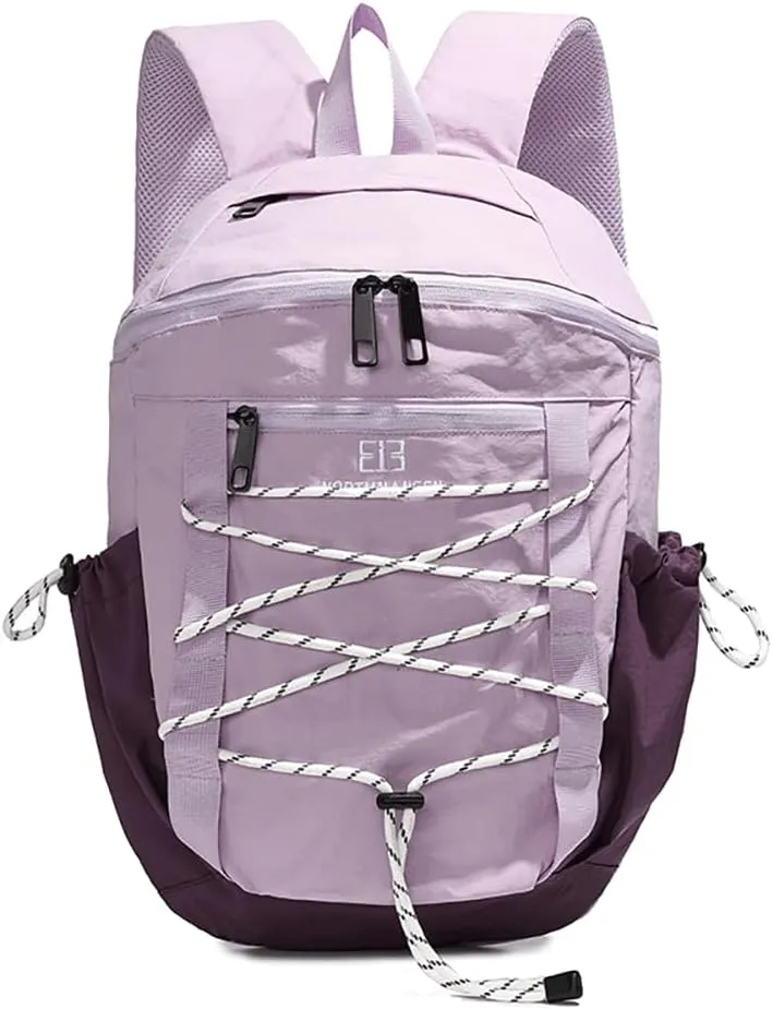 Travel Hiking Backpack for Women,Cycling bag,Lightweight,Waterproof,Outdoor Sport,Leisure,Gym,Camping,Casual Bag,Small 20L. (Purple)