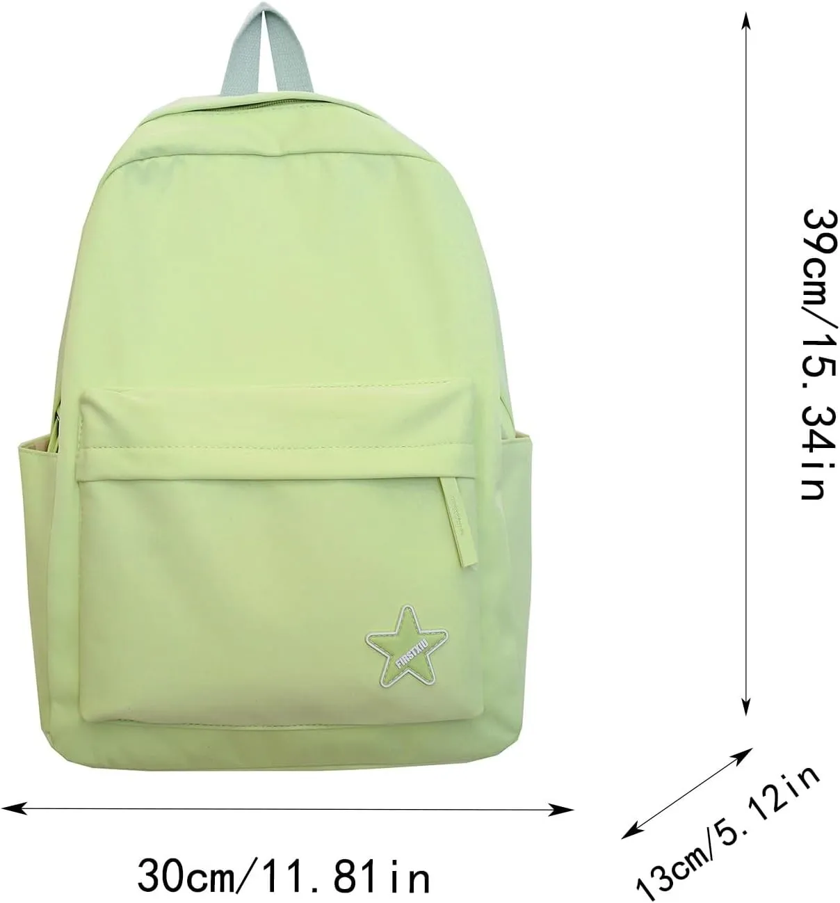 Trendy Student Backpack Casual Versatile Large Capacity Shoulder Bag for College Stylish Everyday Use (Yellow, One Size)