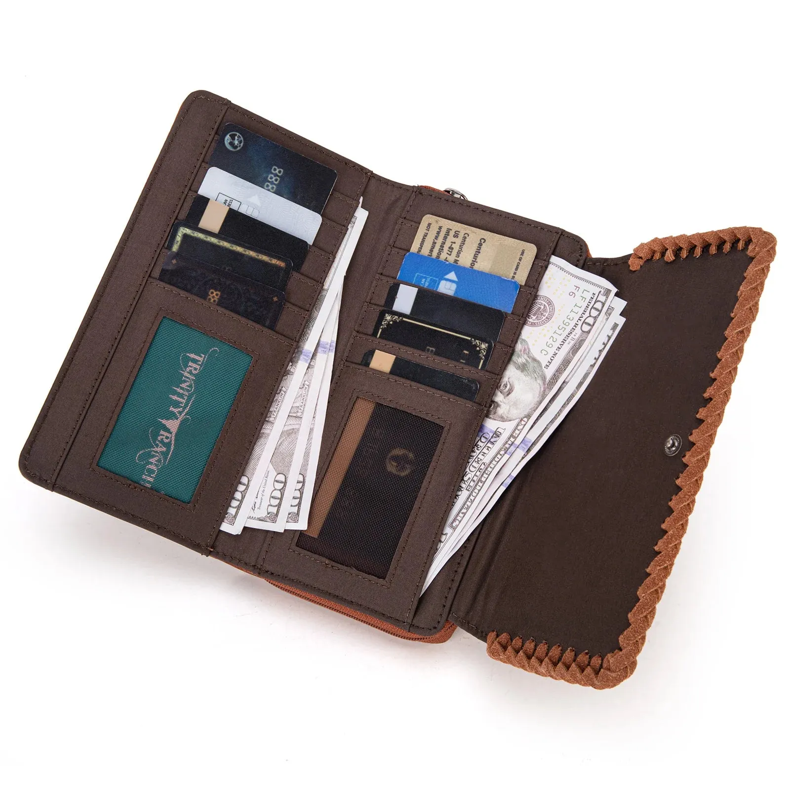 Trinity Ranch Floral Tooled Collection Wallet