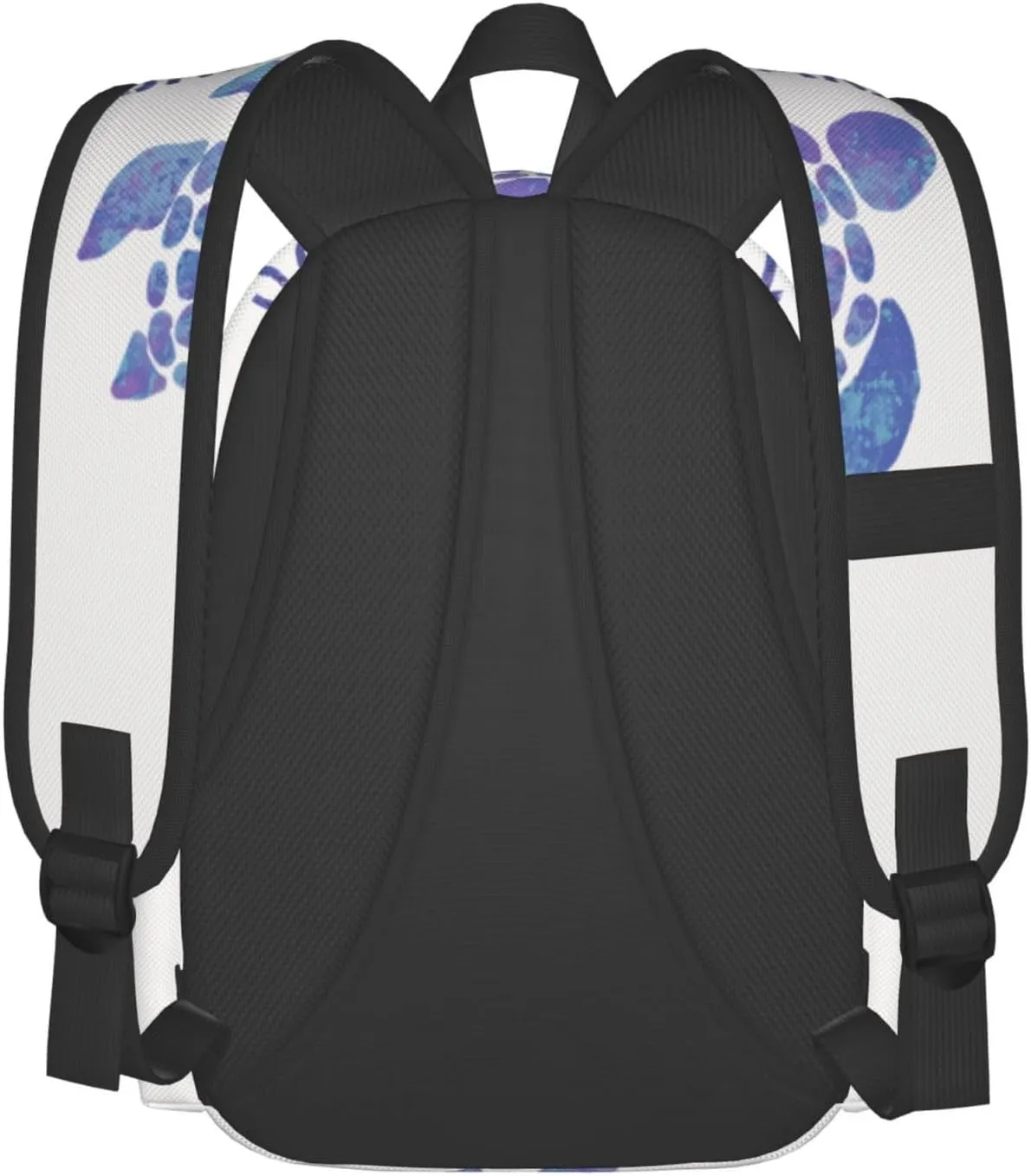 Turks Caicos Islands Flag Turtle Casual Backpack Large Capacity Travel Backpacks Laptop Daypack Commuter Rucksack Adjustable Strap Sports Bags for Hiking Biking